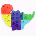 Сортер деревянный «Дино» с помпонами и пинцетом, 15×21 см - Фото 8