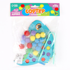 Сортер деревянный «Дино» с помпонами и пинцетом, 15×21 см - Фото 7