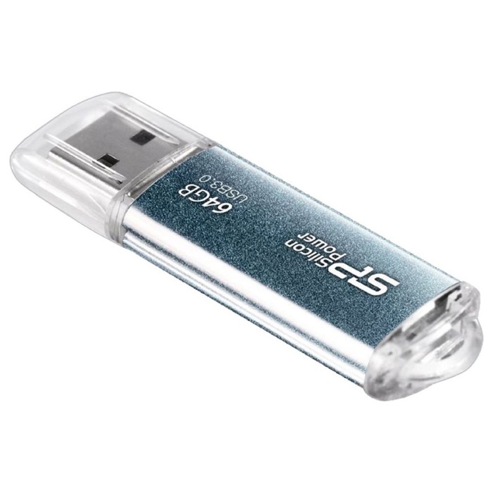 Флешка Silicon Power 64GB Marvel M01 SP064GBUF3M01V1B USB3.0 синий - фото 51639510