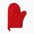 Варежка - прихватка «Доляна» Beauty, 20×27 см, изумрудная - Фото 3