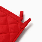 Кухонный набор «Доляна» Beauty: варежка-прихватка 20×27 см, прихватка 17×17 см, изумрудный - Фото 4