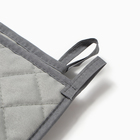 Кухонный набор «Доляна» Coffee & dogs: варежка-прихватка, прихватка, серый - Фото 4