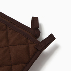 Кухонный набор «Доляна» Kitchen: варежка-прихватка 20×27 см, прихватка 17×17 см - Фото 4