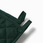 Кухонный набор «Доляна. Алоэ вера»: варежка-прихватка 20×27 см, прихватка 17×17 см - Фото 4