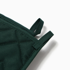 Кухонный набор «Доляна. Базилик»: варежка-прихватка 20×27 см, прихватка 17×17 см - Фото 4