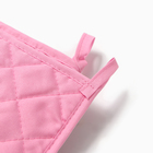 Набор кухонный «Гортензия» варежка-прихватка 20×27 см, прихватка 17×17 см 100% п/э - Фото 4