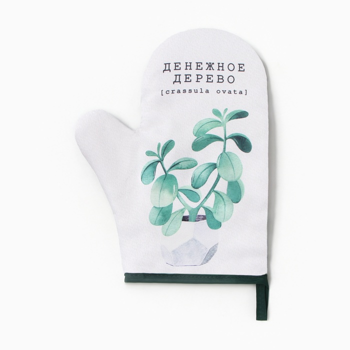 Варежка - прихватка «Доляна. Денежное дерево», 20×27 см - Фото 1