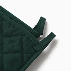 Кухонный набор «Доляна. Мелисса»: варежка-прихватка 20×27 см, прихватка 17×17 см - Фото 4