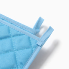 Набор кухонный «Ромашки» варежка-прихватка 20×27 см, прихватка 17×17 см 100% п/э - Фото 4