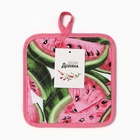 Прихватка Доляна Арбузы 17*17см, 100%хл - фото 25527672