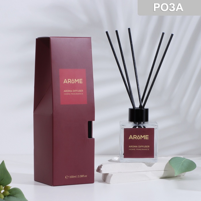 Диффузор ароматический "Arome", 100 мл, роза - Фото 1