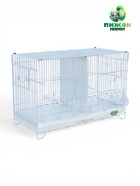 Клетка для птиц пролётная укомплектованная Bd=5/2w, 62×27×40 см, белая - Фото 1