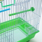 Клетка для птиц укомплектованная Bd-1/1d, 30 х 23 х 39 см, зелёная - Фото 7