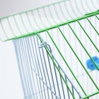 Клетка для птиц укомплектованная Bd-1/1d, 30 х 23 х 39 см, зелёная - Фото 10