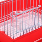 Клетка для птиц укомплектованная Bd-1/1d, 30 х 23 х 39 см, красная - Фото 6