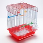 Клетка для птиц укомплектованная Bd-1/2q, 30 х 23 х 39 см, красная 10603017