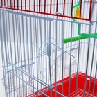 Клетка для птиц укомплектованная Bd-1/2q, 30 х 23 х 39 см, красная 10603017