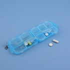 Таблетница, 10 секций, 10 × 6 × 3 см, цвет белый - фото 25466586