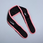 Маска текстильная для коррекции овала лица, на липучке, цвет чёрный/розовый - фото 25466601