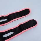 Маска текстильная для коррекции овала лица, на липучке, цвет чёрный/розовый - фото 25466602