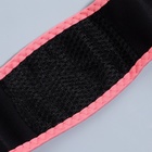 Маска текстильная для коррекции овала лица, на липучке, цвет чёрный/розовый - фото 25490920