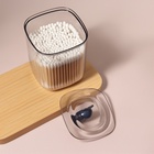 Органайзер для хранения «Кит», с крышкой, в пакете, 9×9×13.5 см, синий, прозрачный - фото 30884059