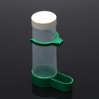 Поилка/кормушка для птиц с крышкой 4×13 см, 150 мл, зелёная - Фото 6