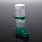 Поилка/кормушка для птиц с крышкой 4×13 см, 150 мл, зелёная - Фото 8