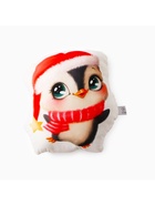 Подушка декоративная новогодняя «Этель. Happy penguin» 30×35 см, велюр - Фото 4