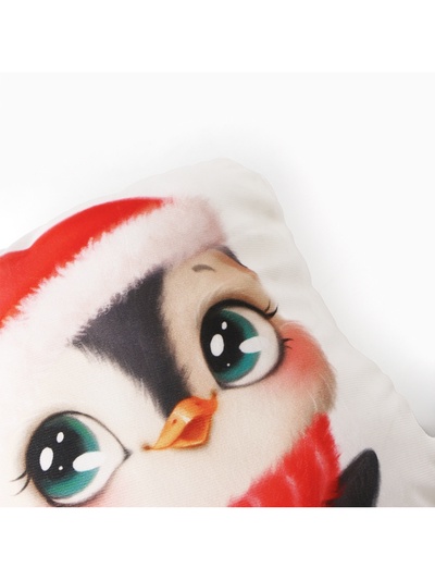 Подушка Этель "Happy penguin" 30х35 см, 100 п/э, велюр