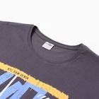 Футболка мужская, цвет тёмно-серый, р-р 54 - фото 25483122