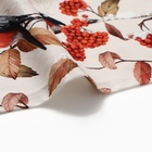 Скатерть новогодняя Этель "Снегири на ветках" 149х180 см, 100% хл, саржа 190 г/м2 - фото 25508151