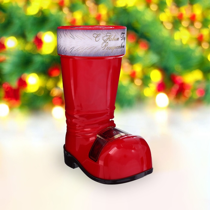 Конфеты подарочные новогодние «С Новым Годом и Рождеством!», в сапоге, 150 г - Фото 1