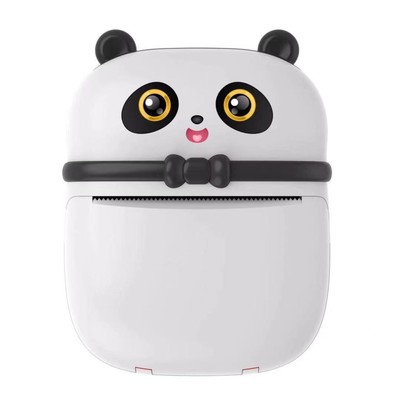 Мини-принтер Panda LPR-20, кабель Micro-USB. Панда черно-белая.