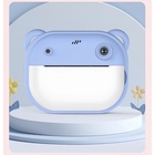 Детский мини принтер с камерой, для печати, модель LPR-21, Туре-С, лента, с ремешком, голубой - Фото 1