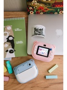 Детский мини принтер с камерой, для печати, модель LPR-21, Туре-С, лента, с ремешком, голубой - Фото 5