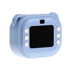 Детский мини принтер с камерой, для печати, модель LPR-21, Туре-С, лента, с ремешком, голубой - Фото 9