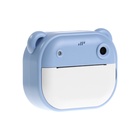 Детский мини принтер с камерой, для печати, модель LPR-21, Туре-С, лента, с ремешком, голубой - Фото 6