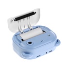 Детский мини принтер с камерой, для печати, модель LPR-21, Туре-С, лента, с ремешком, голубой - Фото 10