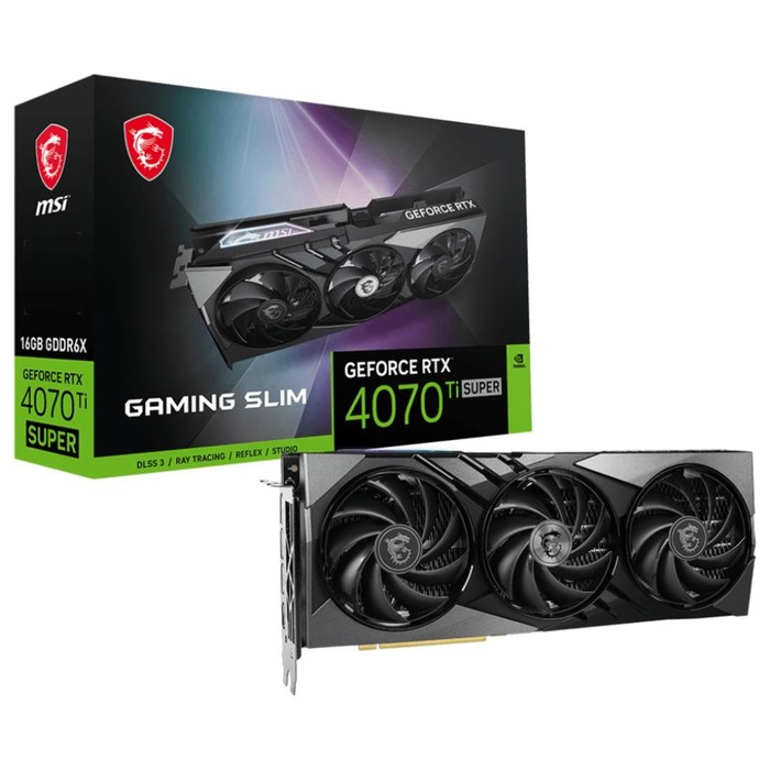 Видеокарта MSI PCI-E 4.0 RTX 4070 Ti SUPER 16G GAMING X SLIM NVIDIA GeForce RTX 4070TI Supe   107482 - фото 51656174