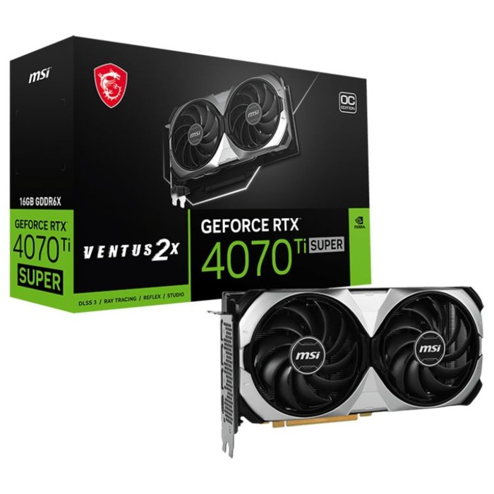 Видеокарта MSI PCI-E 4.0 RTX 4070 Ti SUPER 16G VENTUS 2X OC NVIDIA GeForce RTX 4070TI Super   107483 - фото 51644828