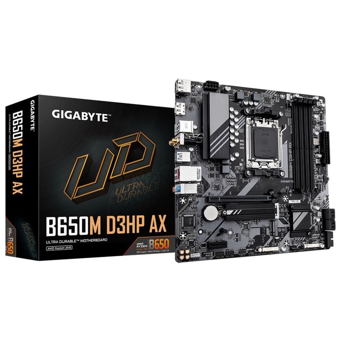 Материнская плата Gigabyte B650M D3HP AX SocketAM5 AMD B650 4xDDR5 mATX AC`97 8ch(7.1) 2.5G   107483 - фото 51652921