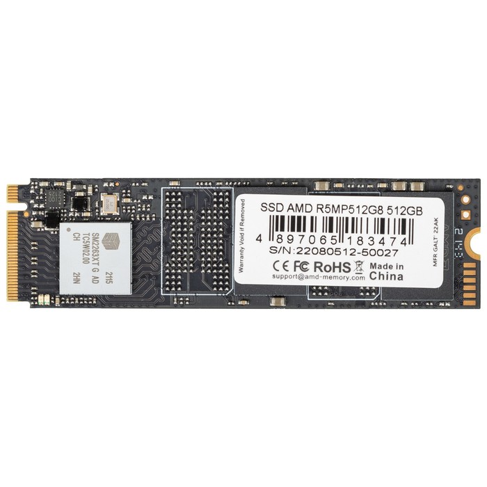 Накопитель SSD AMD PCIe 3.0 x4 512GB R5MP512G8 Radeon M.2 2280 - фото 51644914