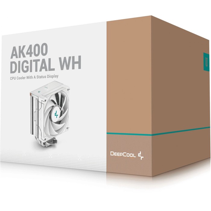 Устройство охлаждения(кулер) Deepcool AK400 Digital Soc-AM5/AM4/1151/1200/1700 белый 4-pin   1074841 - фото 51645101