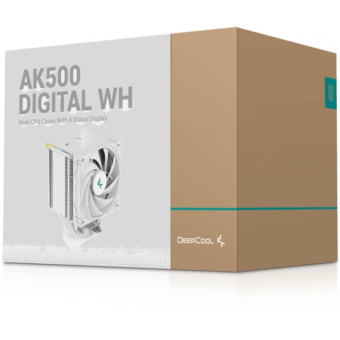 Устройство охлаждения(кулер) Deepcool AK500 Digital Soc-AM5/AM4/1151/1200/1700 белый 4-pin   1074841 - фото 51645120