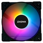 Вентилятор Digma DFAN-FRGB1 120x120x25mm черный 3-pin 4-pin (Molex)23dB 125gr Ret - фото 51645203