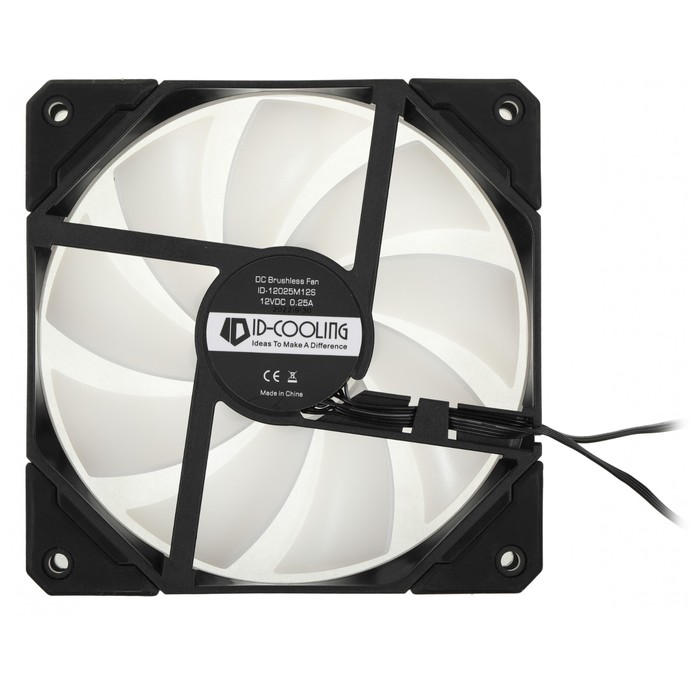 Вентилятор ID-Cooling TF-12025-ARGB 120x120mm черный/белый 4-pin 14-31dB 150gr Ret - фото 51645252