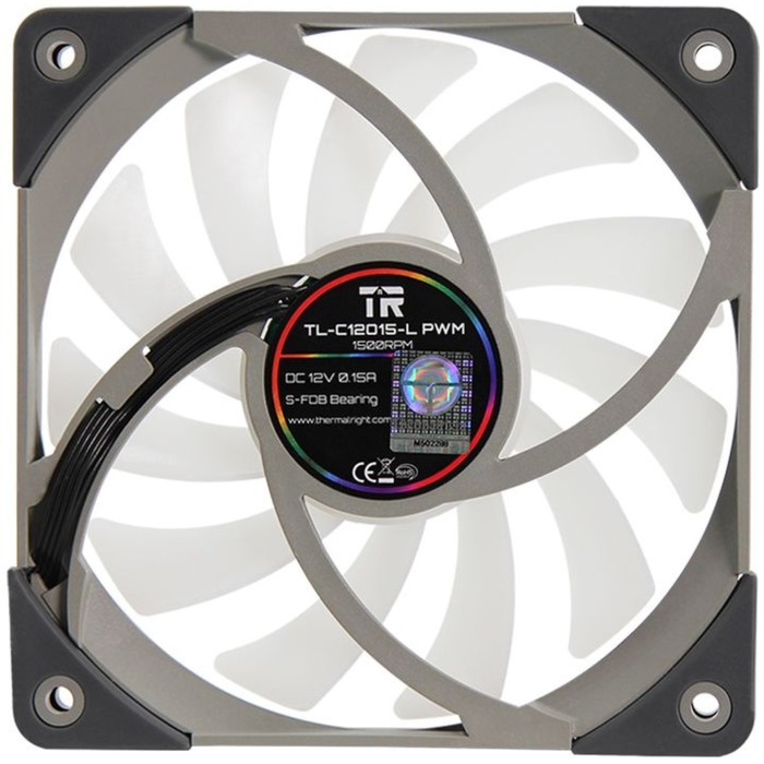 Вентилятор Thermalright TL-C12015L-RGB черный 4-pin 24.1dB 120gr Ret - фото 51645501