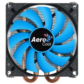 Устройство охлаждения(кулер) Aerocool Verkho 2 Slim Soc-AM4/1151/1200 черный/синий 4-pin 18   107485