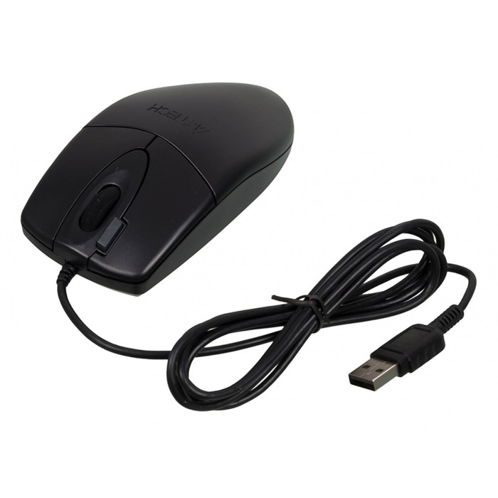 Мышь A4Tech OP-620D черный оптическая (1000dpi) USB (4but) - фото 51645761